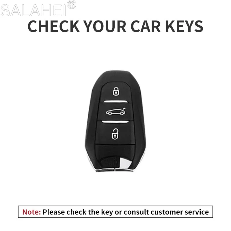 Sheepskin Leather Car Key Case Cover Shell Protector Fob Keyless For Peugeot 308 408 508 2008 3008 4008 5008 Auto Accessories