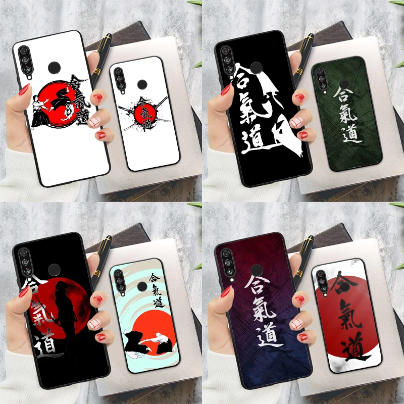 Japan Martial Aikido For Huawei Nova Y60 Y70 Y90 Y61 Y91 3i 7i 8i 11i Nova 11 9 10 SE P20 P30 Pro P40 Lite Case