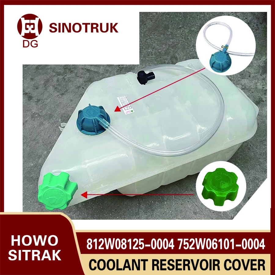 Truck Coolant Reservoir Cover 752W06101-0004 812W08125-0004 for Sinotruk Howo Sitrak Parts Coolant Reservoir Cover