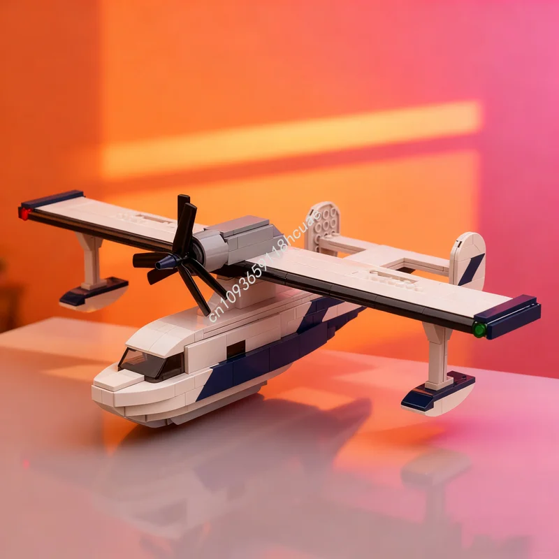 

516pcs MOC Auroris Seacraft City Airported Model Building Blocks Toys Assemble Creative Idea Brick Kids Christmas Gifts Birthday