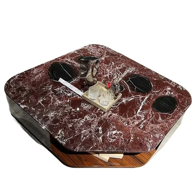 Italian minimalist  coffee table Nordic modern minimalist designer living room special-shaped villa oval table