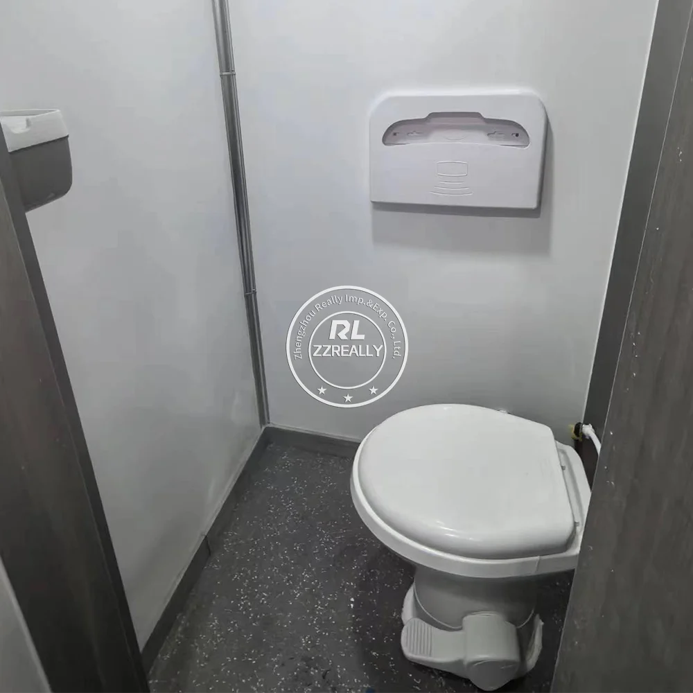 Remolque de baño móvil personalizado para WC callejero con ducha, baño de lujo, remolque de inodoro portátil
