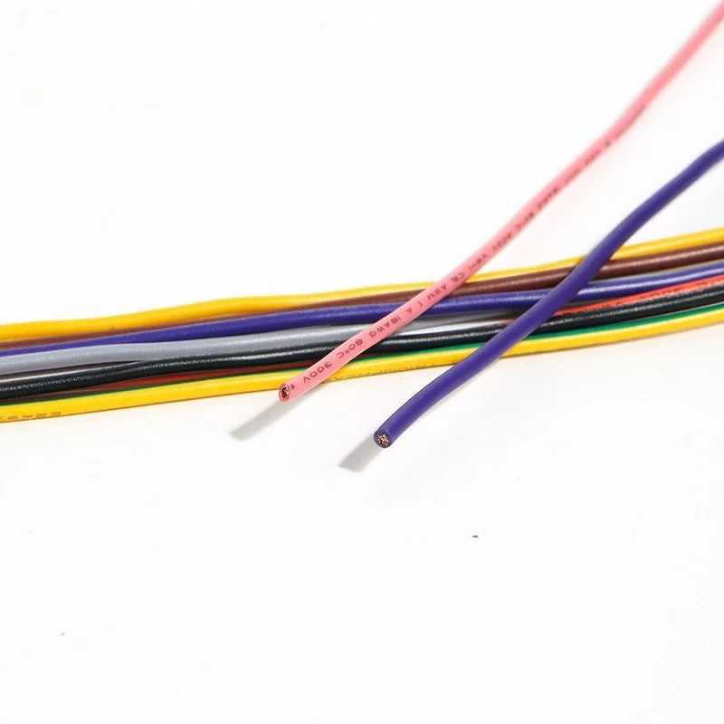 

UL1007 American Standard 10AWG~ 30AWG Electronic Wire Single Core Wire Harness PVC Copper Wire LED Home Appliance Internal Wire