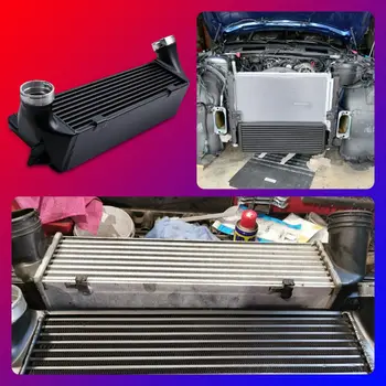 適用於BMW E82 E80 2008-2011/E90 E92 E93 2006-2011 的 130MM 升級版中冷器芯,前置式,也適用於 E88 135i 1M 335i E89 Z4 10 最佳銷售 BMW1M車身套件135i - №5