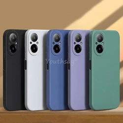 Realme c67液体シリコン無地ソフトTpu落下防止保護カバー、4gケース