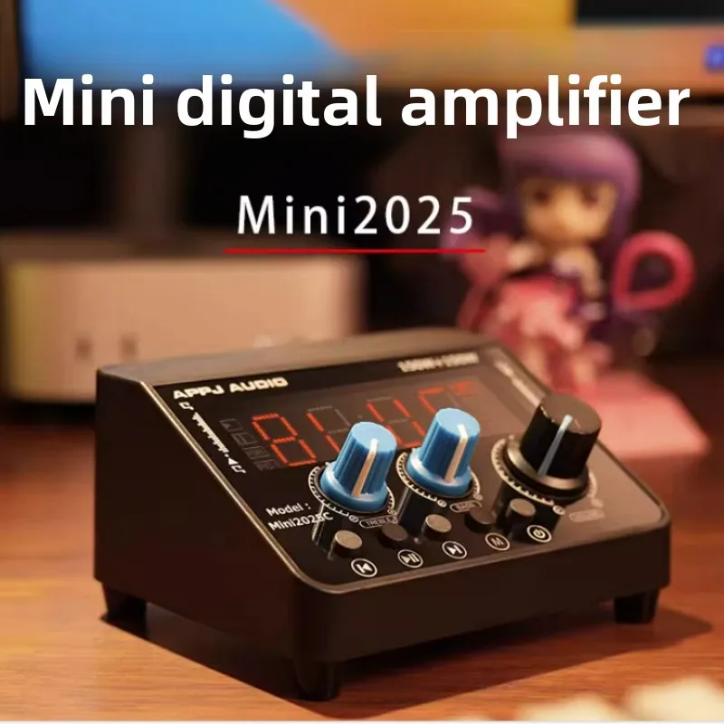 SOTAMIA 150 واط * 2 Mini2025C بلوتوث مكبر كهربائي مضخم رقمي عالي ومنخفض لهجة قابل للتعديل مكبر هاي فاي U مشغل القرص