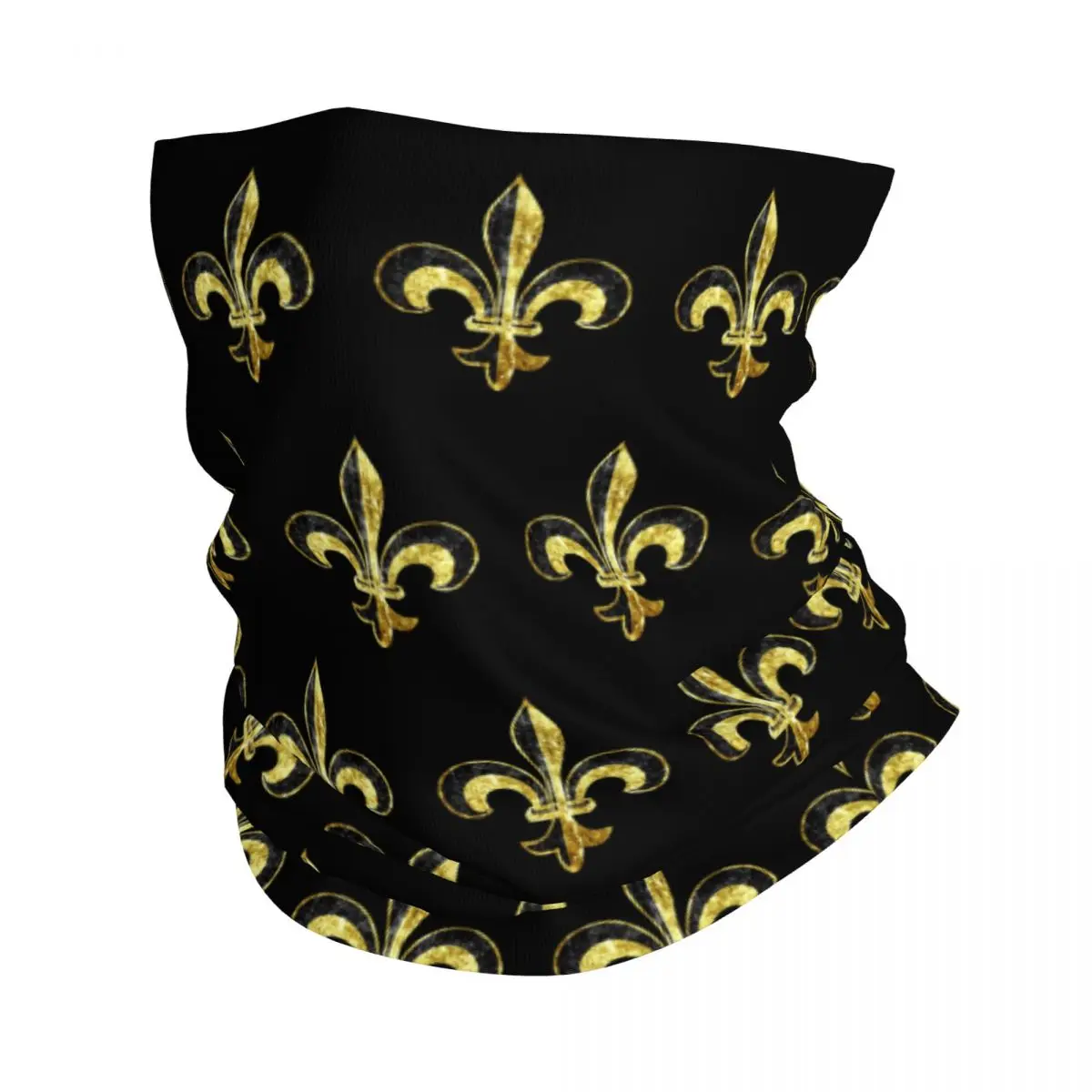 Fleur De Lis Bandana Neck Gaiter Printed Wrap Scarf Warm Headband Running Unisex Adult All Season