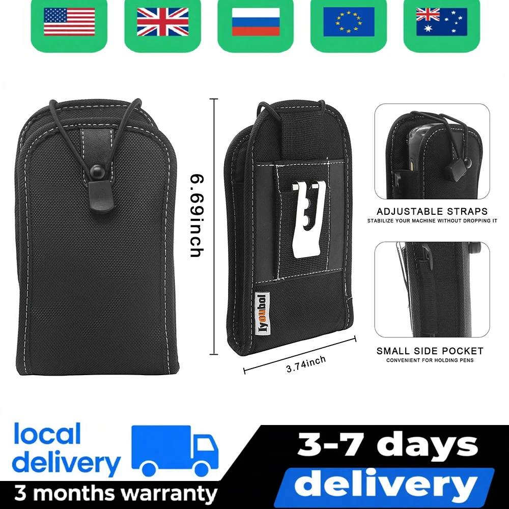 Nylon Scanner Holster case with Belt Clip for Zebra Motorola Symbol TC51 TC510K TC56 Protective Cover