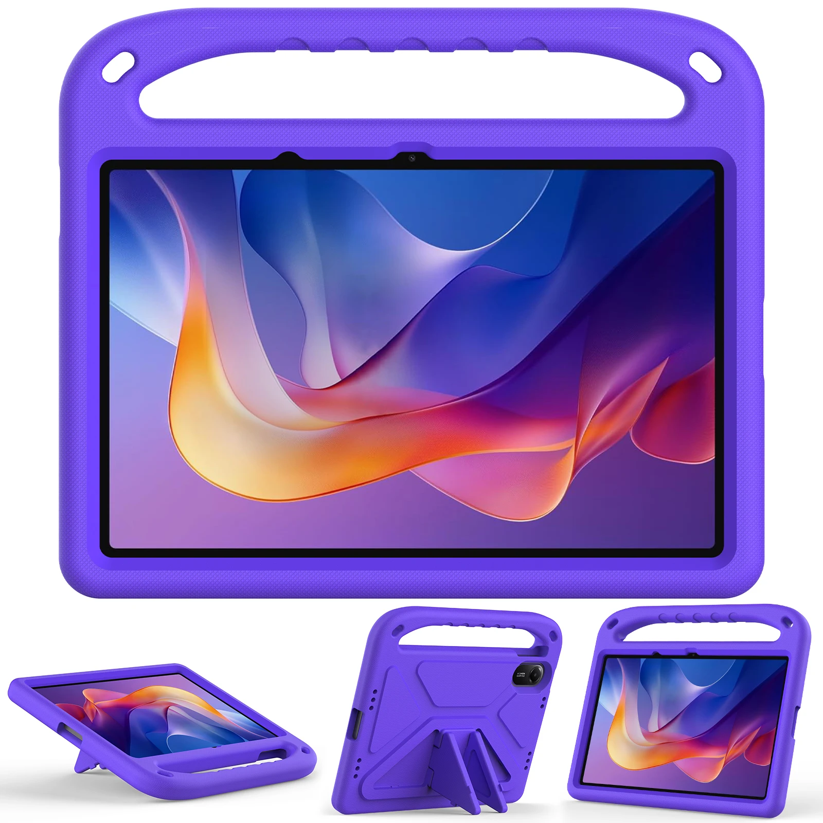 

Детский чехол из ЭВА для Xiaomi Redmi Pad 2 2025, 11 дюймов, модель 25040RP0AG, защитный чехол на подставку для всего тела с противоударным держателем для рук