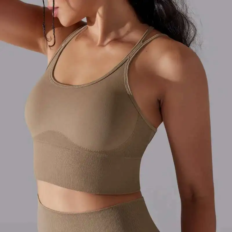 

MIML Fiess Running New Underwear, Gym Outdoor Bicycle Yoga Bra Sports Top Women's Tracksuit