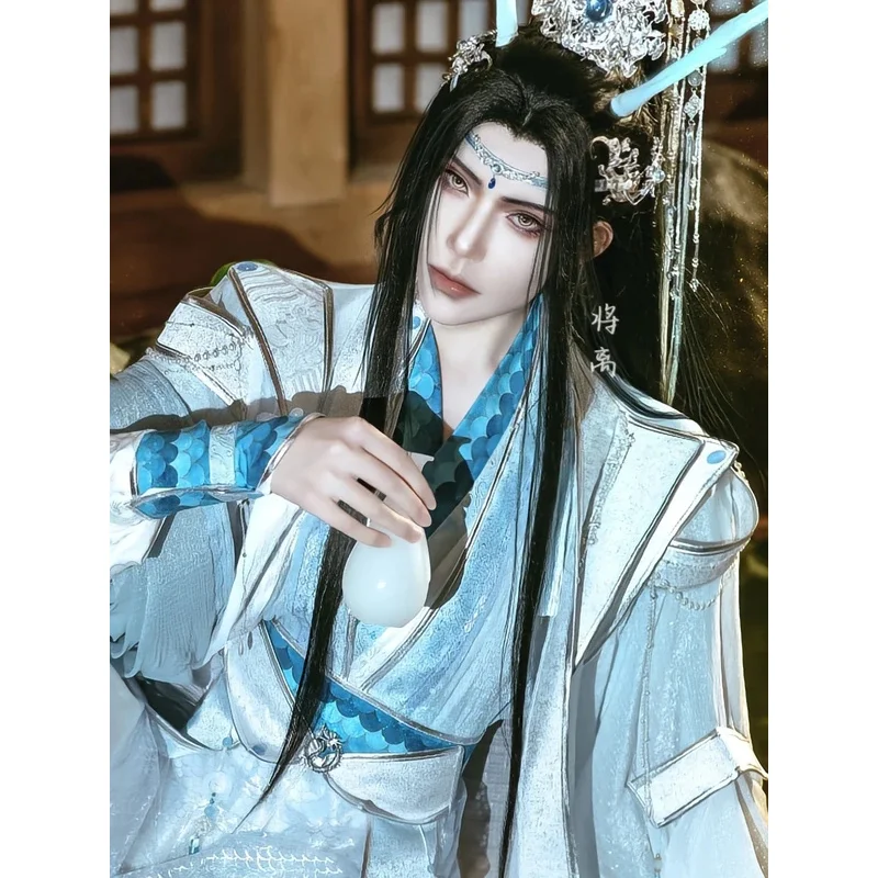 DY20Lan Wangji Cosplay Grandmaster Of Demonic Cultivation Mo Dao Zu Shi Lan Zhan Kostum Pakaian Anicent Dewasa Hanfu Halloween2