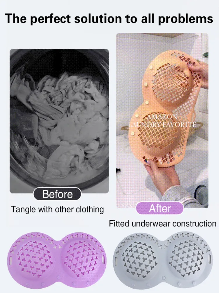 Silicone Bra Laundry Bag Transformer Lingerie Bra Care Wash Bag Anti Friction Lingerie Bag