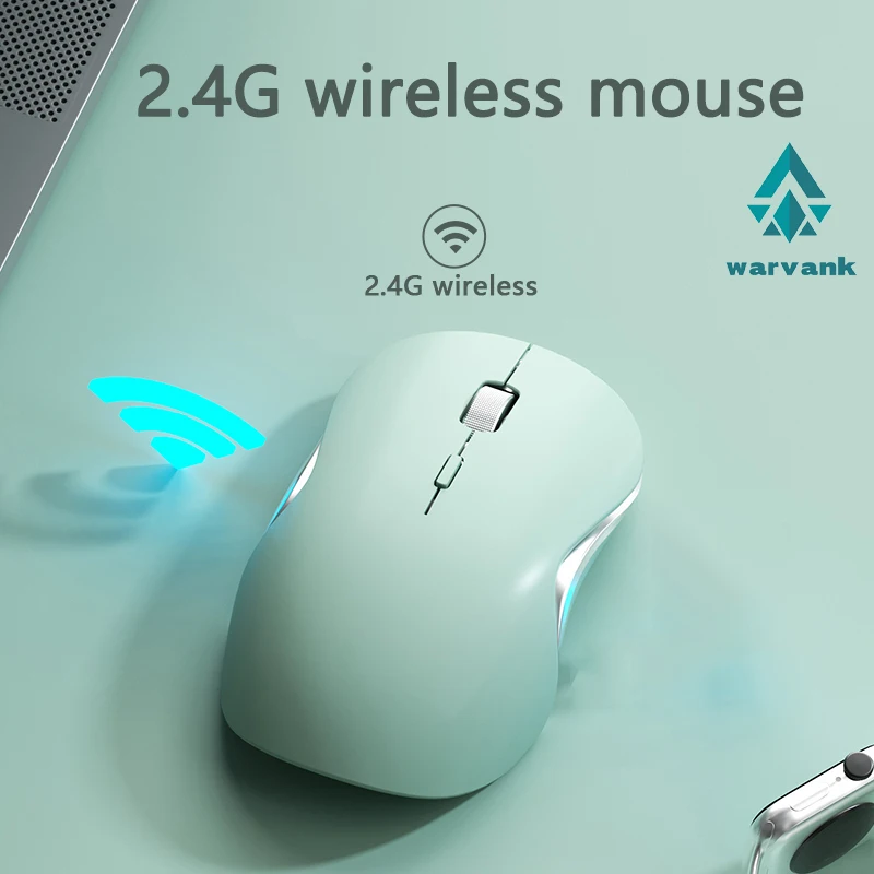 

Бесшумная беспроводная мышь Warvank BG1, 500 мА, аккумулятор большой емкости, 90 г, легкая мышь, подходит для домашнего офиса или деловых поездок