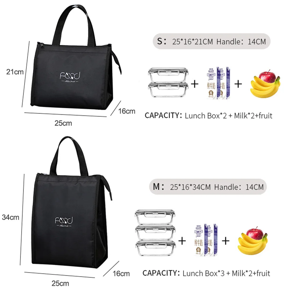 Borse per il pranzo portatili borsa termica per alimenti Unisex borsa per alimenti scatola per alimenti forniture per borse per il pranzo