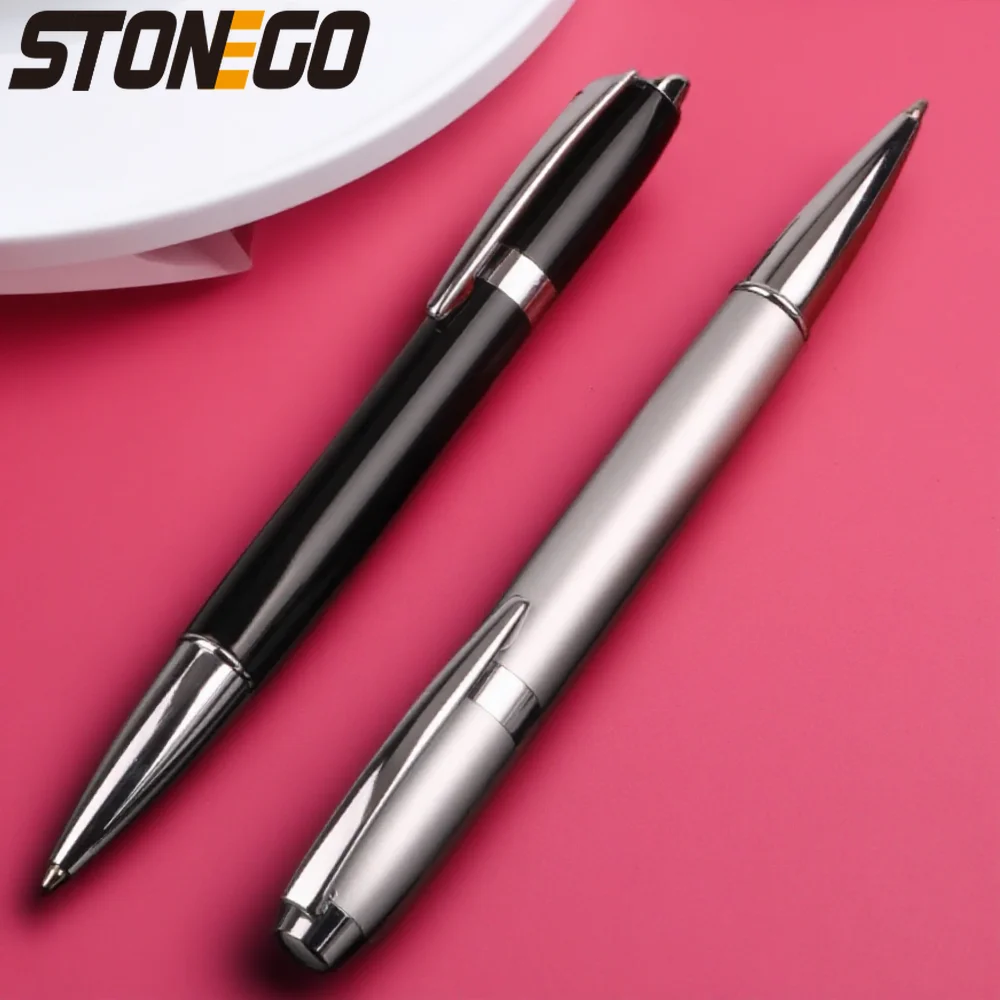 

Metal Retractable Rollerball Pens Smooth Writing Ballpoint Pens Classic Elegant Gift Stationery Signature Black Ink Pens