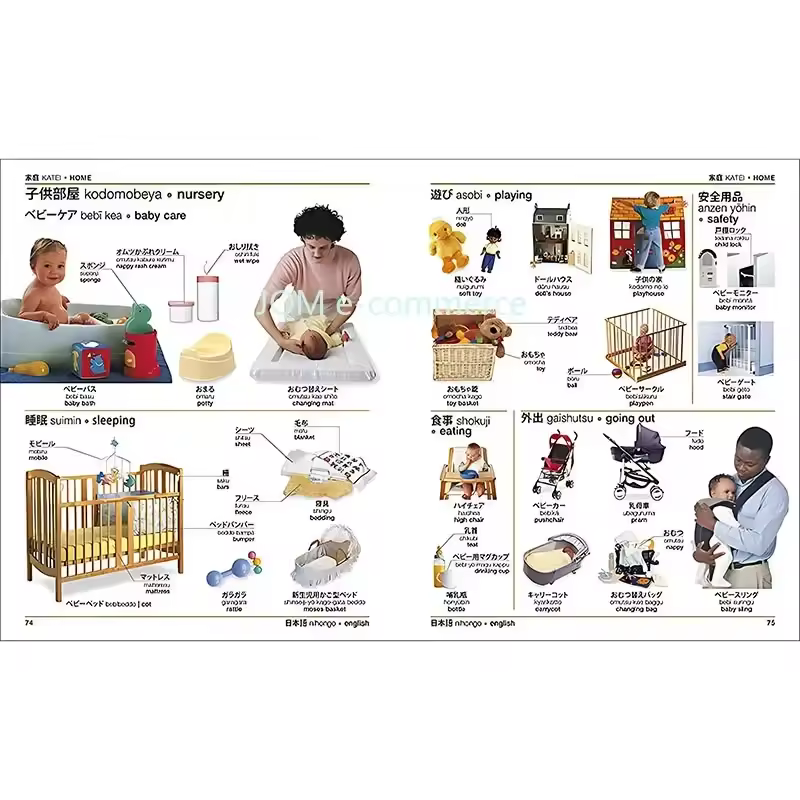 DK Japanese-English Bilingual Visual Graphic Dictionary English Learning Books - Image 2