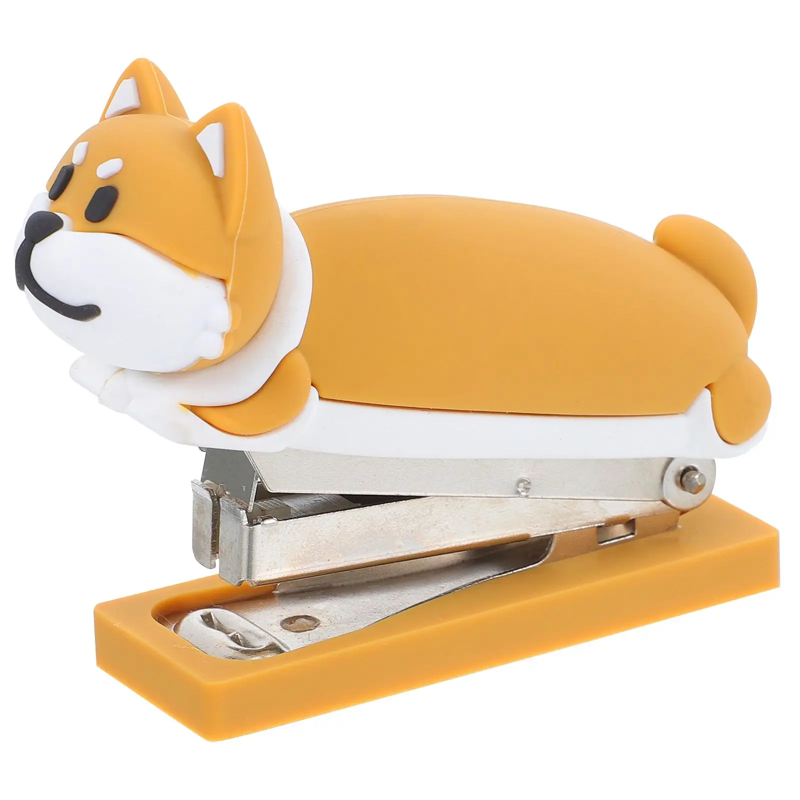 Puppy Stapler Staplers for Desk Aesthetic College Small Mini Strip Pvc Soft Glue School Supplies Cute