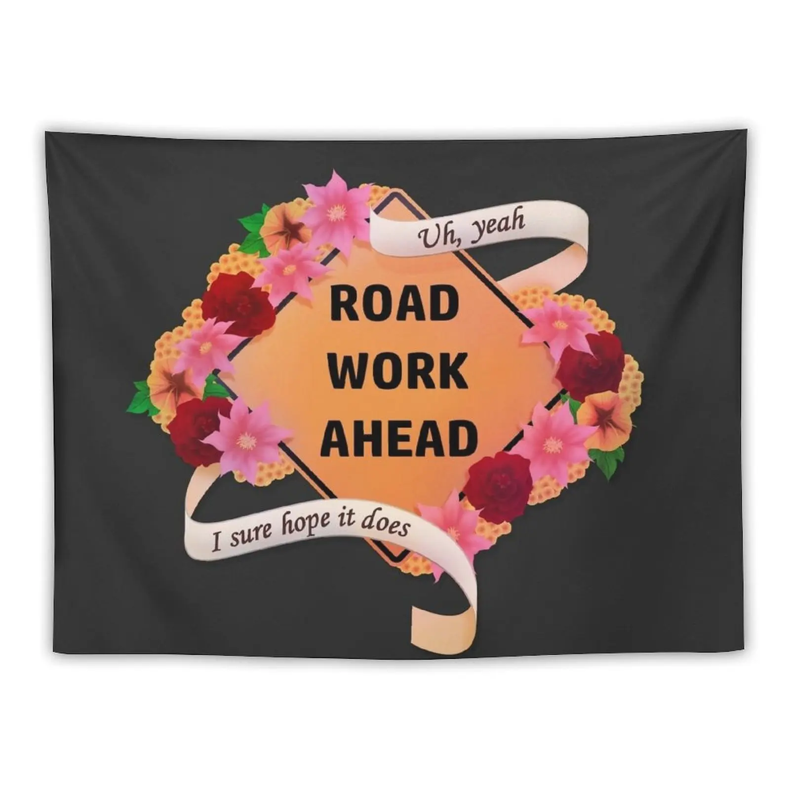 

Road Work Ahead Tapestry Wall Decoration Decorative Wall Decoration For Bedroom Tapestry