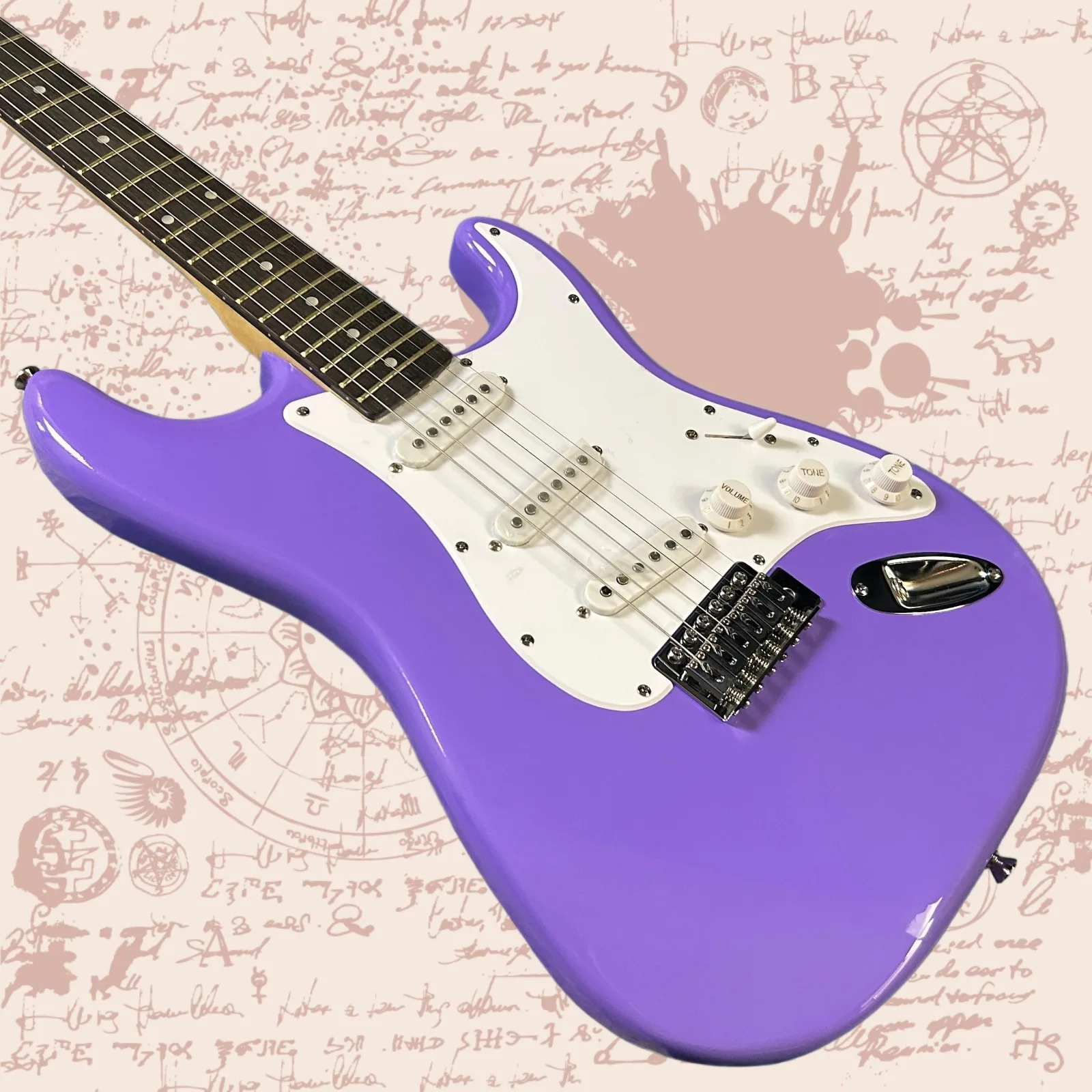 Hot high quality Guitar Body Purple Color Rosewood Fretboard 21 Frets Guitar guitar