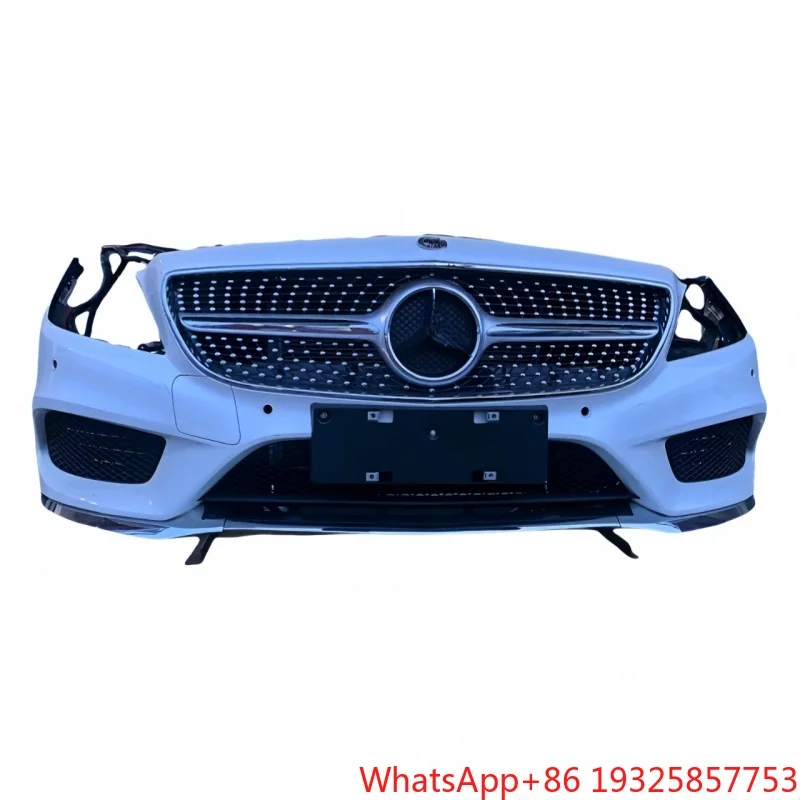 For -CLS Coupe W218 Radiator Kit Electronic Fan Cooling System AC Condenser Front Bumper Complete