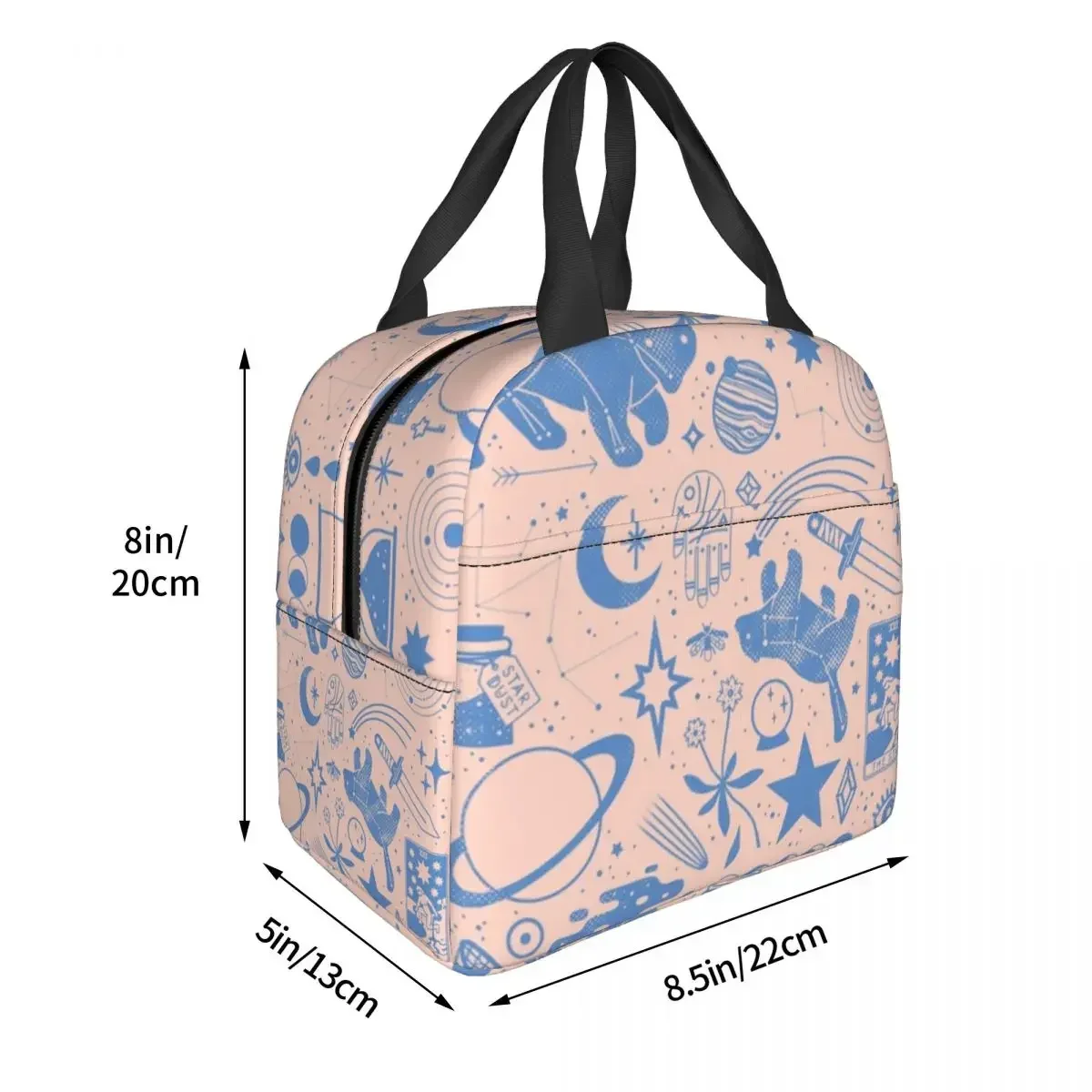 Lunch Bags for Men Women Collecting The Stars Insulated Cooler Bag Waterproof Picnic Magic Occult Lunch Box Food Storage Bags