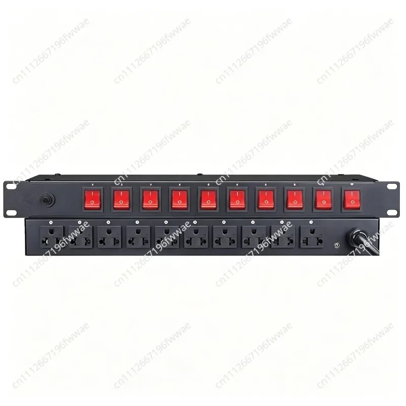 u8-パワーシーケンサーコンディショナー-10個口-10a-6000w-ac電源ラックマウントスイッチコンディショナー、プロオーディオデジタルパワースイッチ