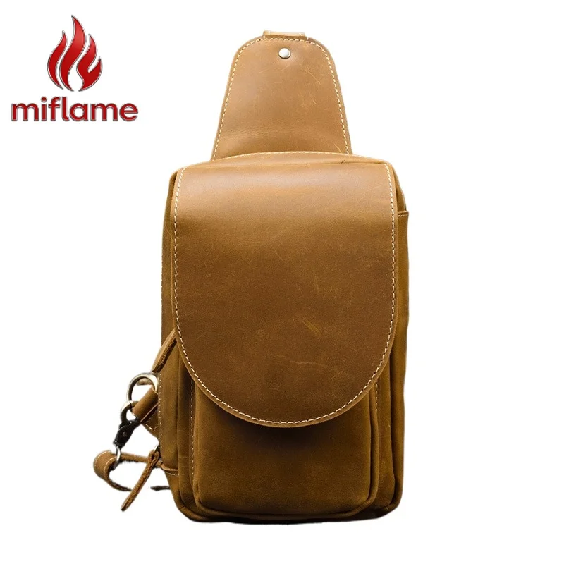 

Мужская сумка-мессенджер из кожи Crazy Horse, большая вместительная винтажная повседневная сумка через плечо