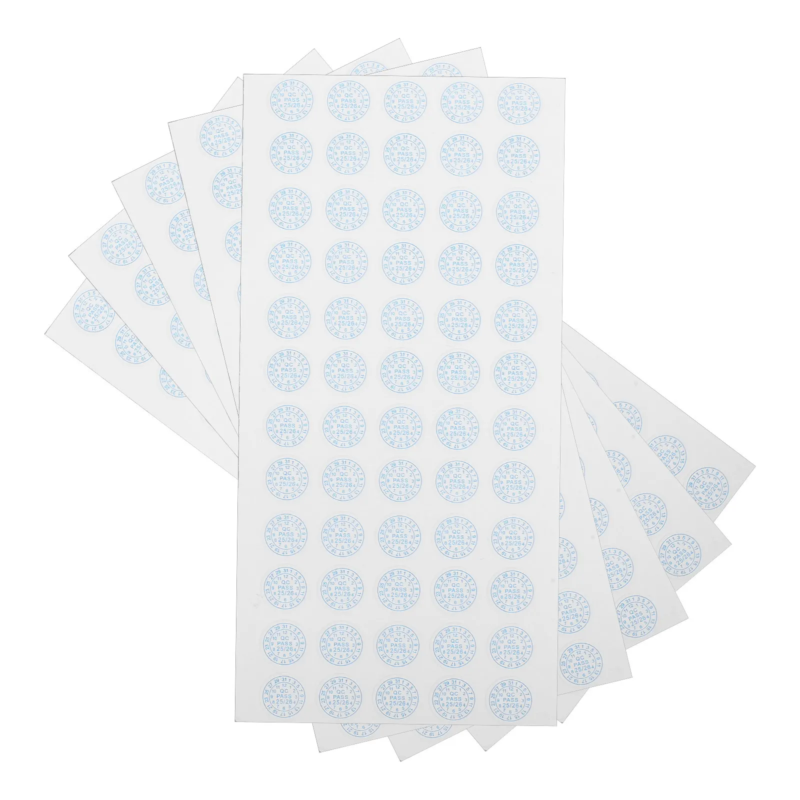 

5 Sheets Clear Tamper Evident Stickers Qc Inspection Passed Labels for Manufacturing Date Seal Adhesive Warning Label Stickers