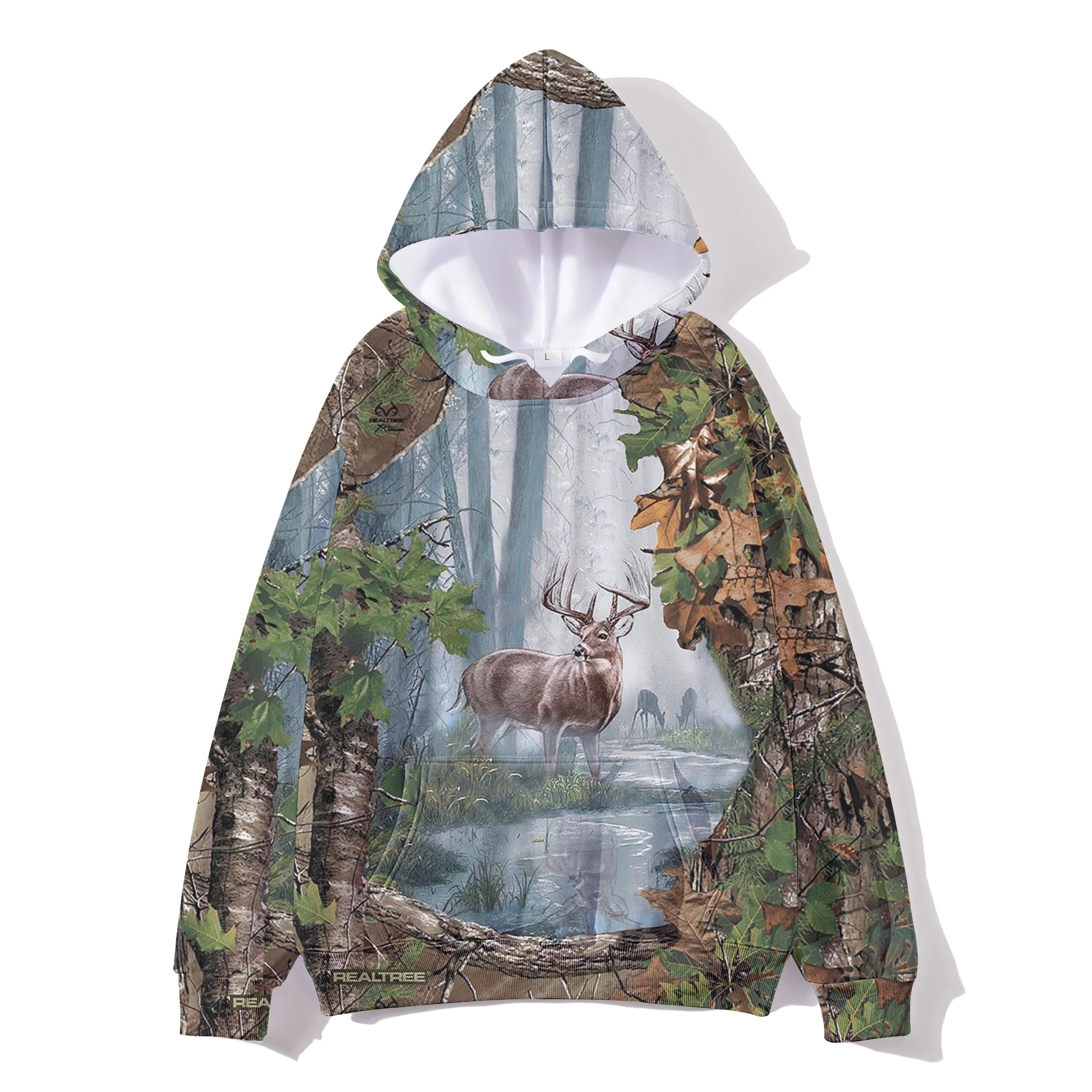 3D Printed Bulrush Camouflage Men Zipper Hoodies Jungle Hunting Camo Women Hooded Sweatshirts Oversized Jacket Clothes