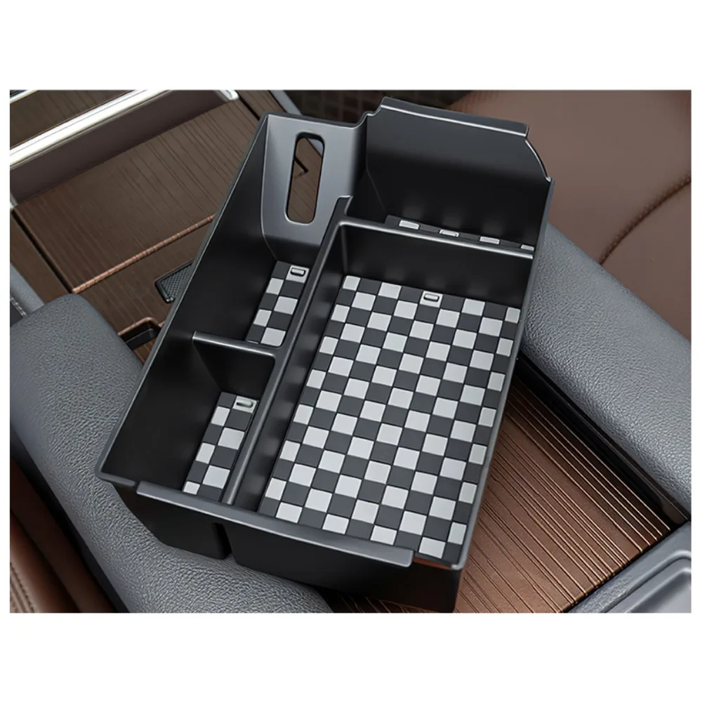 Für Toyota Sienna 2021-2026 Armlehnen-Aufbewahrungsbox Mittelkonsolen-Organizer Ablage Schwarz Innenausstattung Zubehör Upgrade-Kit Plus – Detail 12