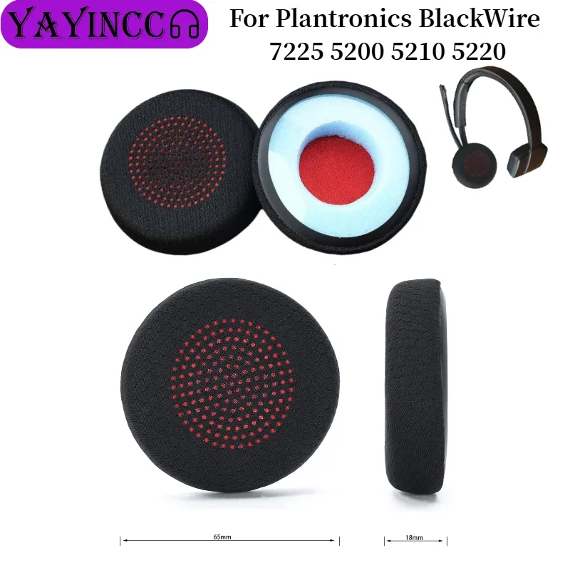 

Replacement foam Ear Pads pillow Cushion Cover For Plantronics BlackWire 7225 5200 5210 5220 Gaming Headphone Headset EarPads