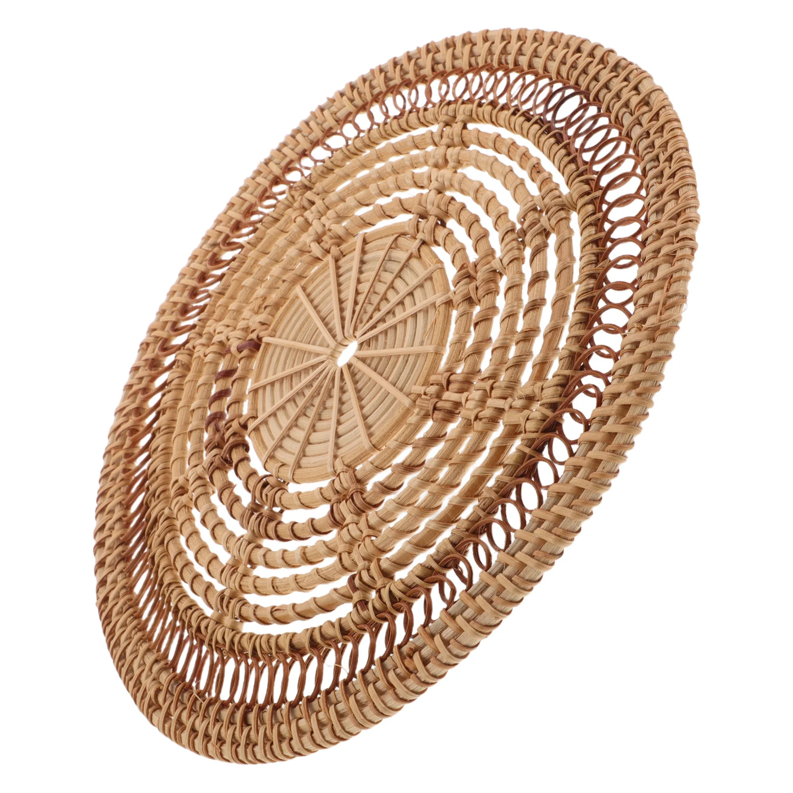 

Nordic Style Wall Decoration Entrance Hanging Hand Woven Decorative Art Home Farmhouse Bathroom Basket Boho Circular Hay