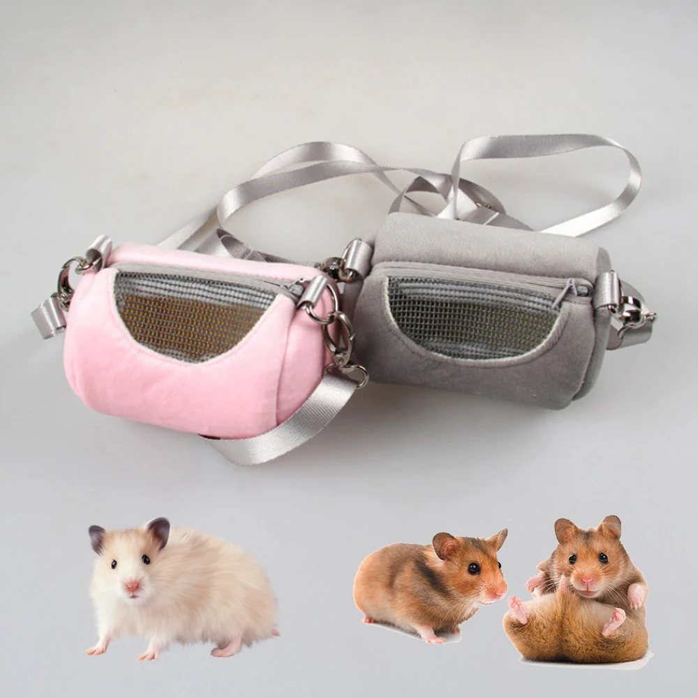 Mesh Hamster Carrier Bag Small Pet Carrier Hamster Travel Bag Portable Squirrel Bag Practical House Soft Breathable Pet Cage