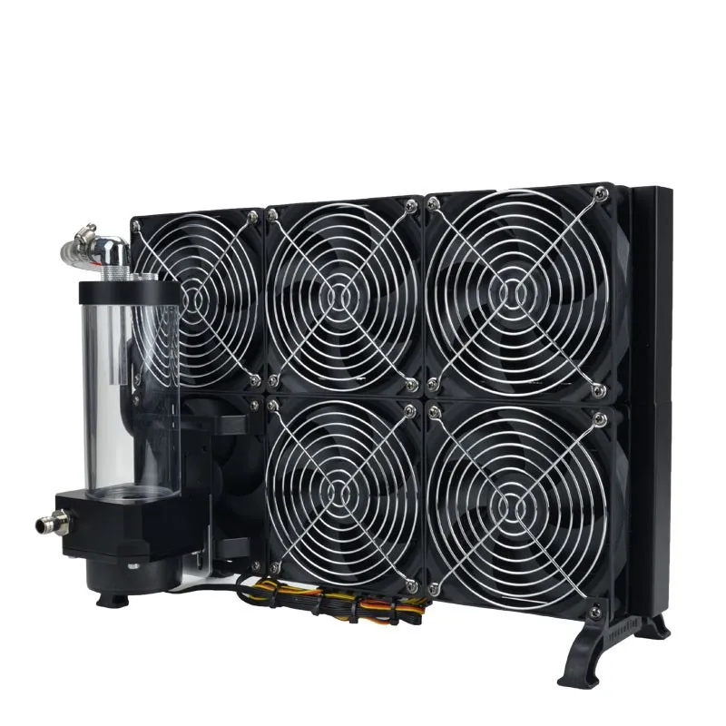 Afbeelding 3: Dubbele rij 360-waterkoeling afzuigventilator waterpomp externe radiator computer waterkoeling