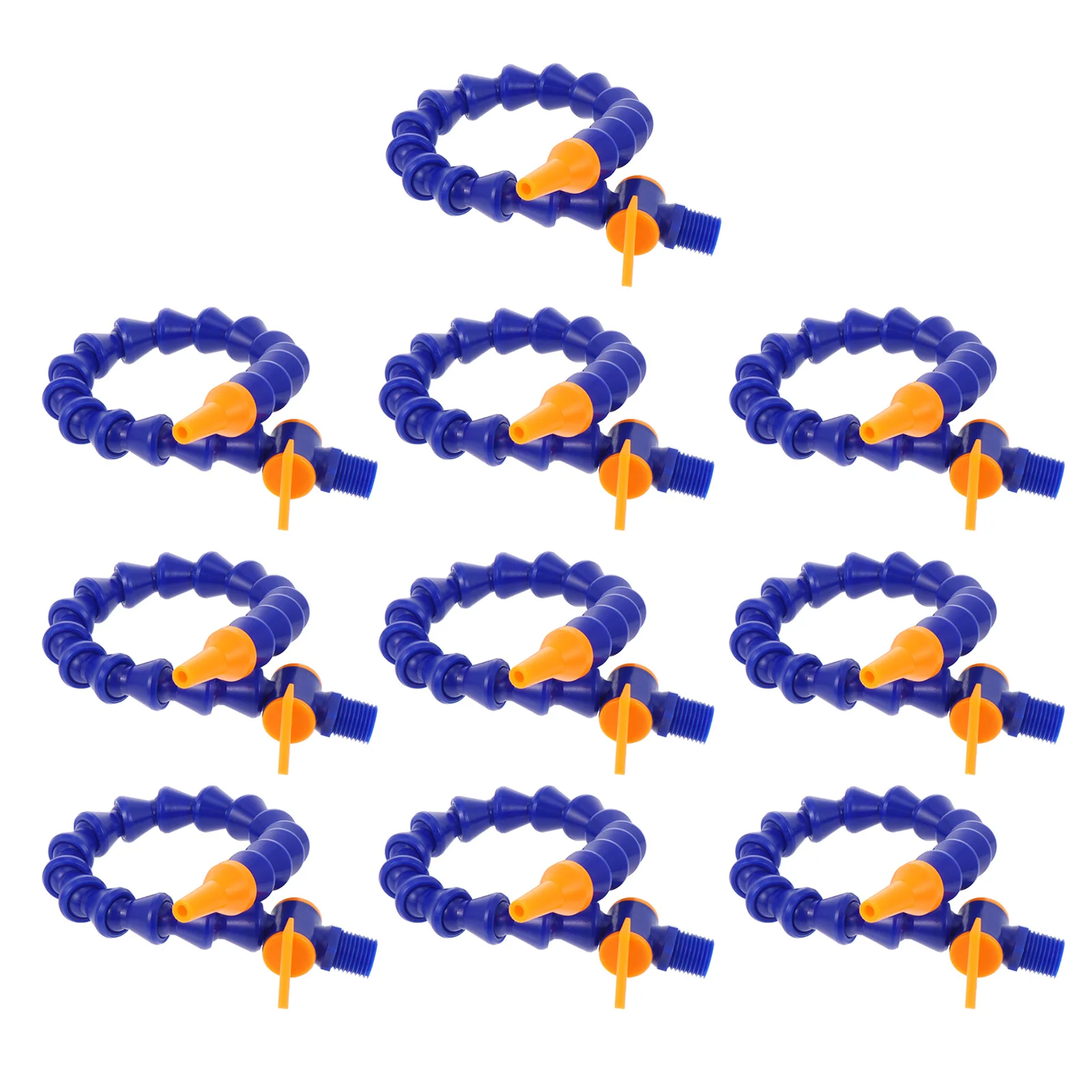 

10pcs Round Nozzle Cooling Hoses Premium Plastic Oil Coolant For Cooling System High Temp Resistant Flexible Lightweight Easy