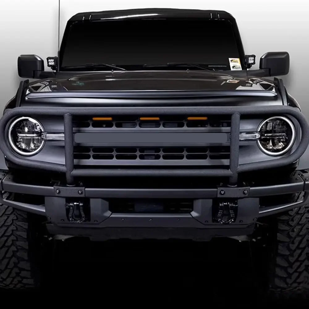 Past Voor Ford Bronco 2 & 4-Deur 2021-2023 Voorborstel Guard Met Modulaire Voorbumper Plastic Bull Bar modificatie Direct