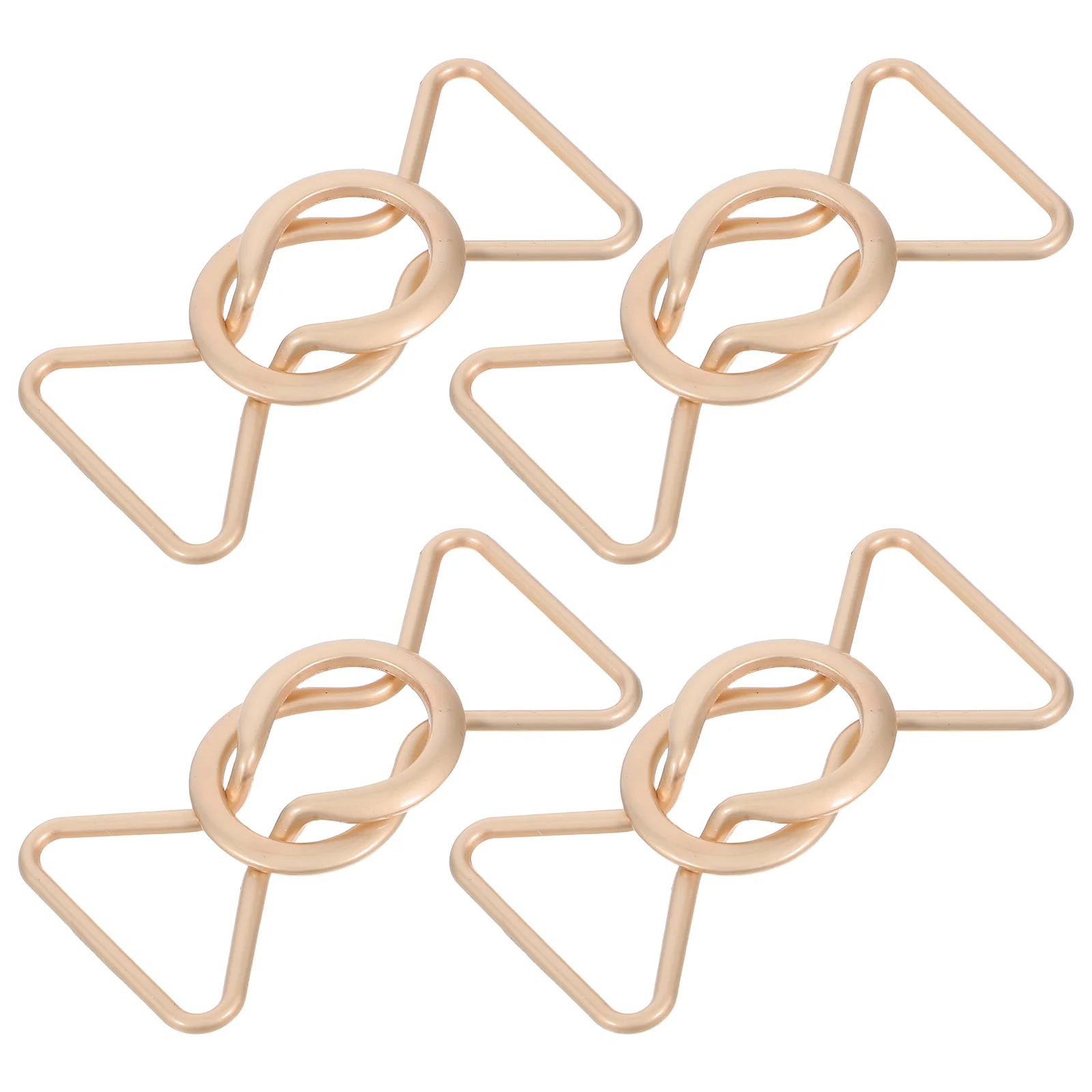 4 أزواج 8-شكل مشبك معدني دائم سبيكة الخصر مشبك 3 سنتيمتر حزام المشابك للنساء الأمومة وزرة فستان ارتداء اليومي ديكور #1