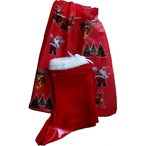 Kostümce Christmas Mother Gift Delivery Bag And Christmas Mother Waders Set