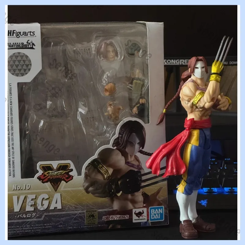 

[Genuine New Spot] Bandai SHF Street Fighter Figures Ken Masters Shoryuken Sakura Kasugano Sailor Suit Vega Sakura Falling Fist