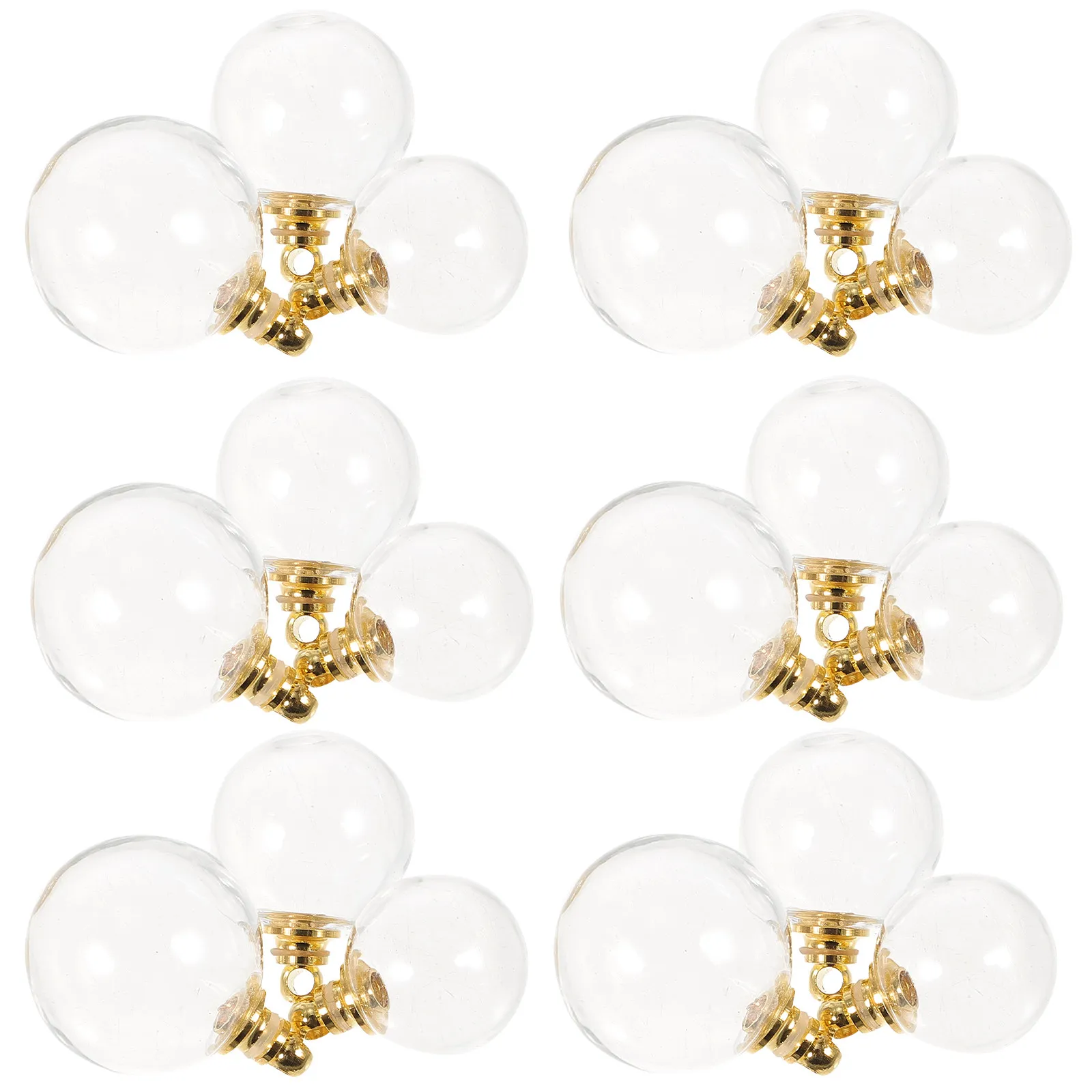 

24Pcs Clear Glass Ball Charms Fillable Mini Pendant DIY Jewelry Making Supplies for Necklace Bracelet Earring Craft Christmas