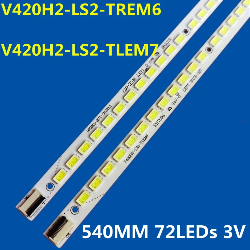 tira led 72 lampadas para tv aoc le42h158i led42x5000de led42ms11dc 42e65sg v420h2 ls2 ls2 trem6 541 mm 01