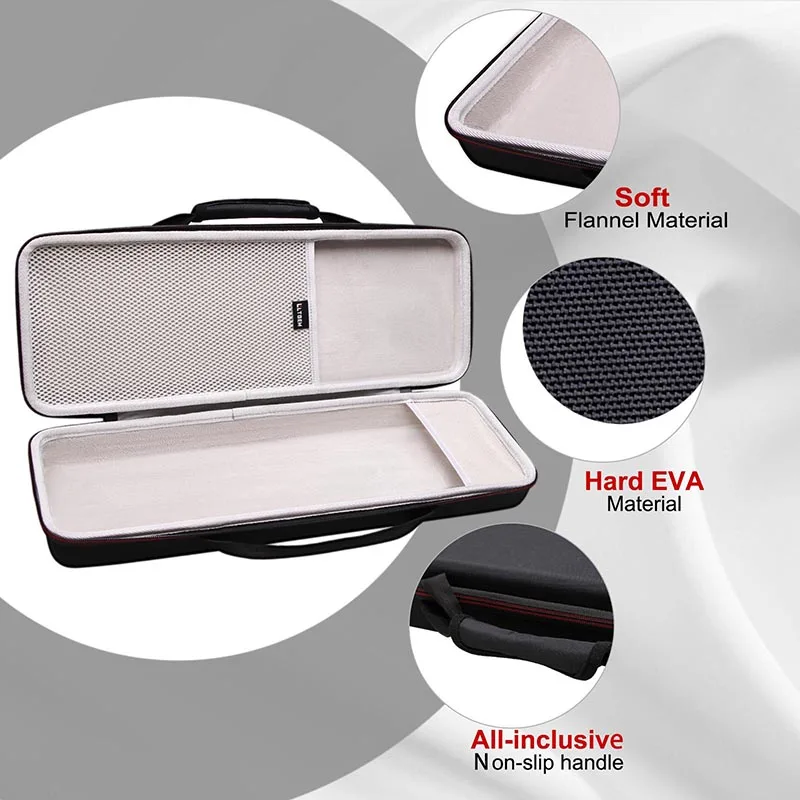 EVA-Hartschale für Logitech G715 kabellose mechanische Gaming-Tastatur, schützende Tragetasche