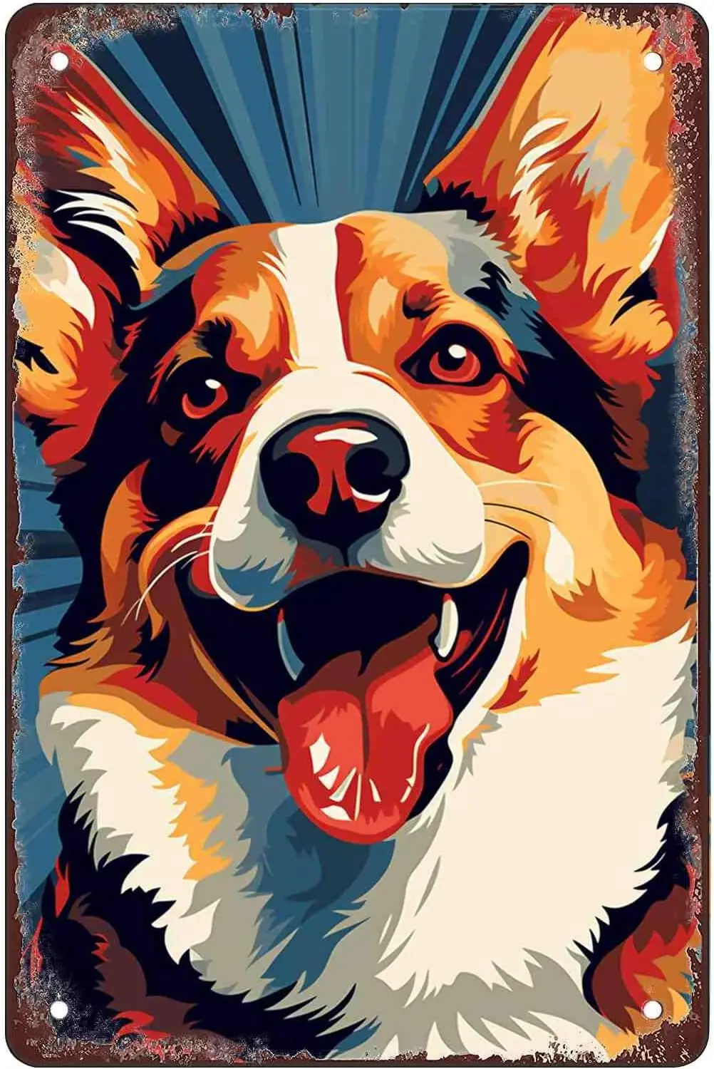 

Best Friend - Corgi Funny Tin Sign Bar Pub Diner Cafe Wall Decor Home Art Poster Retro Iron Poster Painting 8x12 inch