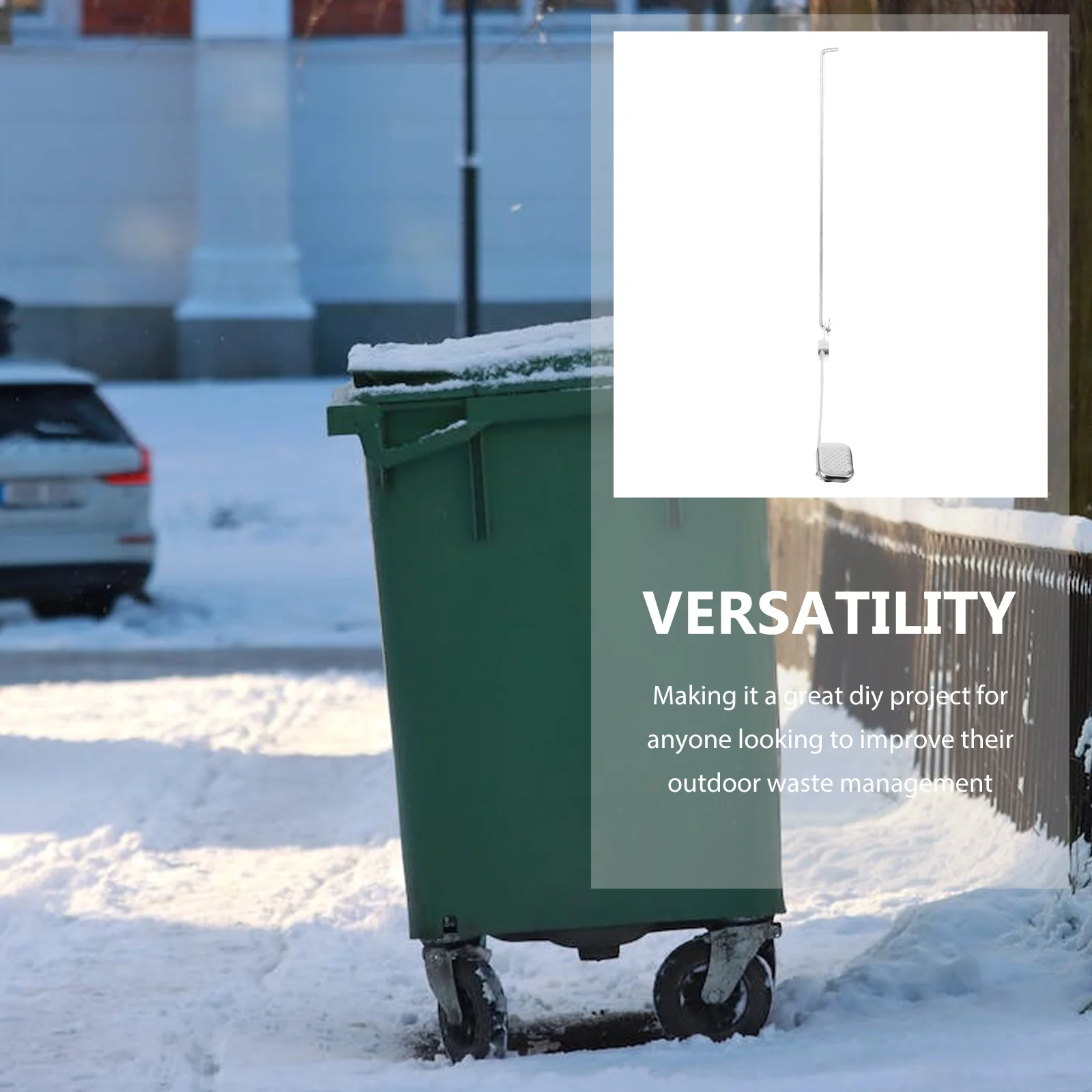 Prullenbak Pedaal Metaal Buiten Vuilnisbak Vervangingsonderdeel Grote prullenbak Pedaalapparaat Tuin Park Afvalbeheerbenodigdheden