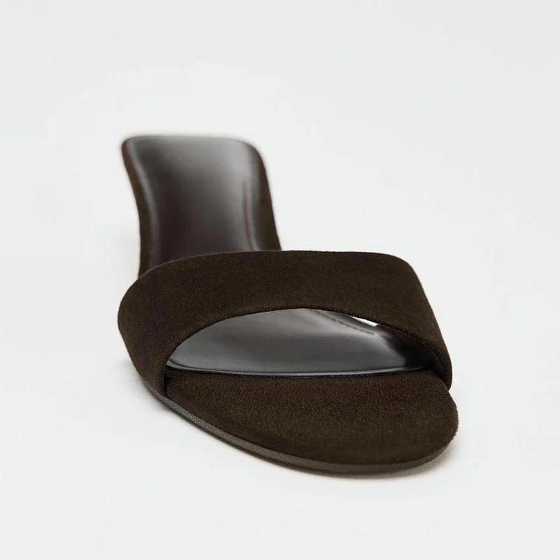 شباشب نسائية صيفية أنيقة مفتوحة من الأمام بكعب عريض أنيق وأحذية الحفلات المسائية للسيدات