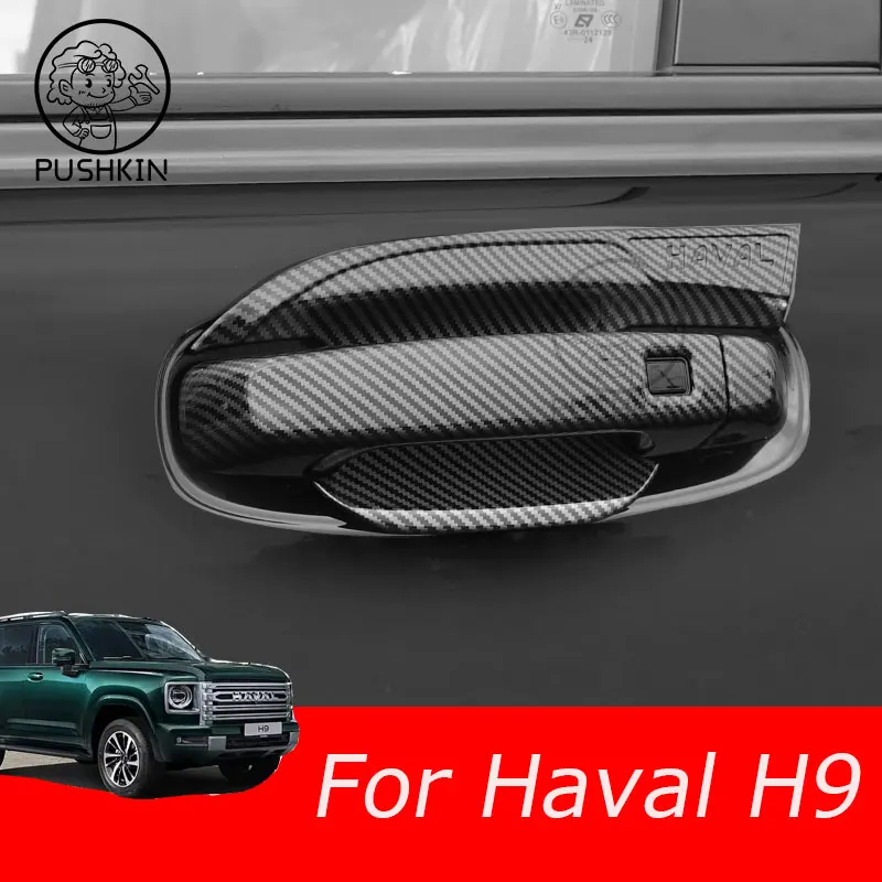 

For Haval H9 MKII 2024 2025 Accessories Car Door Pull Doorknob Catch Door Handle Bowl Cap Decoration Cover Trim Accsesories