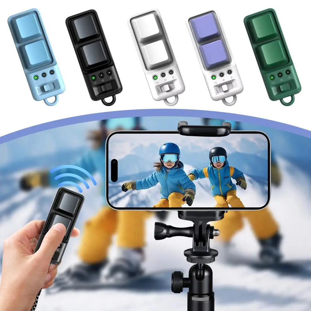 

Dual Button Wireless Fingertip Remote Control, Smart Page Turner & Video Scrolling Controller for Mobile Phone iPad Tablet