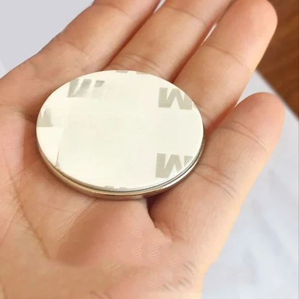 40x2mm 40x3mm Powerful Round Magnet Comes with Double-Sided Tape 40*2 For Home Refrigerators, Offices DIY 40*2mm 40*3mm