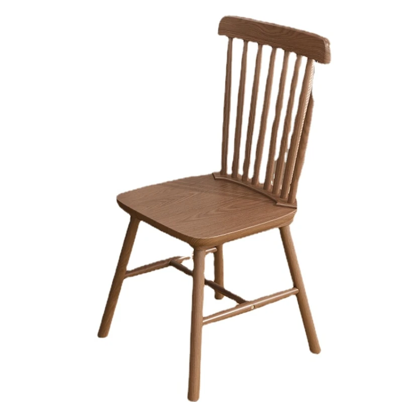 

Hxl Solid Wood Dining Chair Windsor Chair Simple Home Stool Armchair Dining Table Wooden Chair