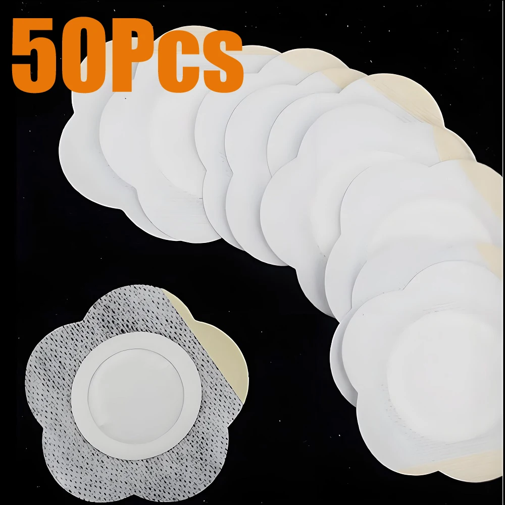 

50 шт./компл., сменные одноразовые касторовые масла, самоклеящиеся клейкие наклейки для пупка, устойчивые к просачикам защитные приспособления для пупка